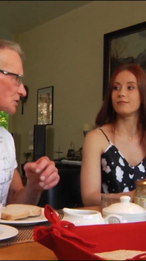 18 Years Old Age Gap Blowjob Double Blowjob Grandpa Handjob Redhead Teen Teens Threesome Porn GIF by adultprime