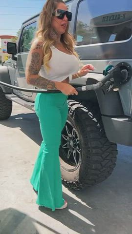Big Tits Boobs Compilation Exhibitionist Fake Tits Flashing MILF Public Porn GIF by duromami