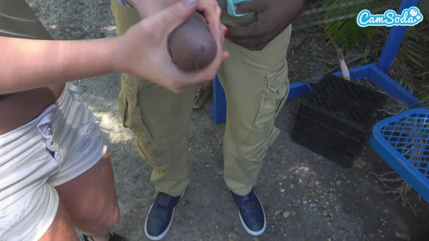 BBC BBC slut Big Dick Cock Ebony Handjob Interracial Monster Cock Thick Cock Threesome Porn GIF by camsoda