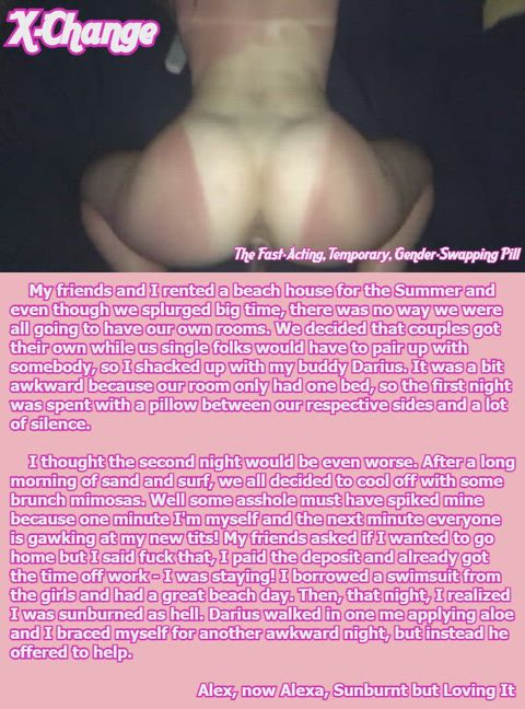 Alex, now Alexa, Sunburnt but Loving It