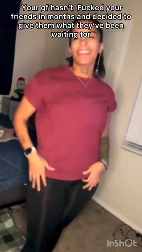 Tit reveal cuck caption