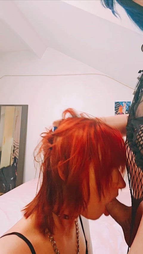Blowjob OnlyFans Redhead Sloppy Trans Trans Woman Trans girls Transgender Porn GIF by emilyretcher