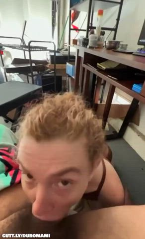 Amateur Blowjob Cumshot Deepthroat Monster Cock Rough Sloppy Teen Porn GIF by duromami