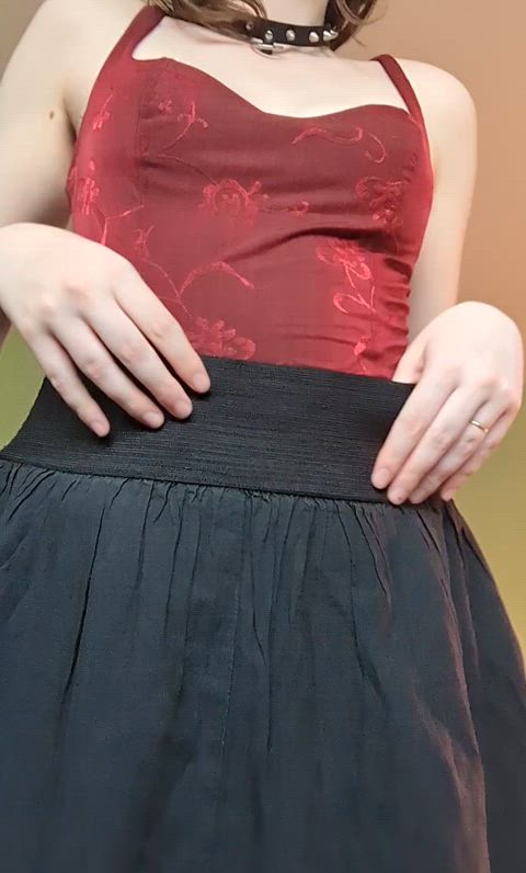 Enjoying the surprise between my thighs?