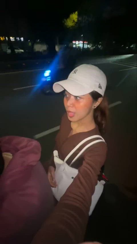 My first time flashing in public such a rush! What should I do next?