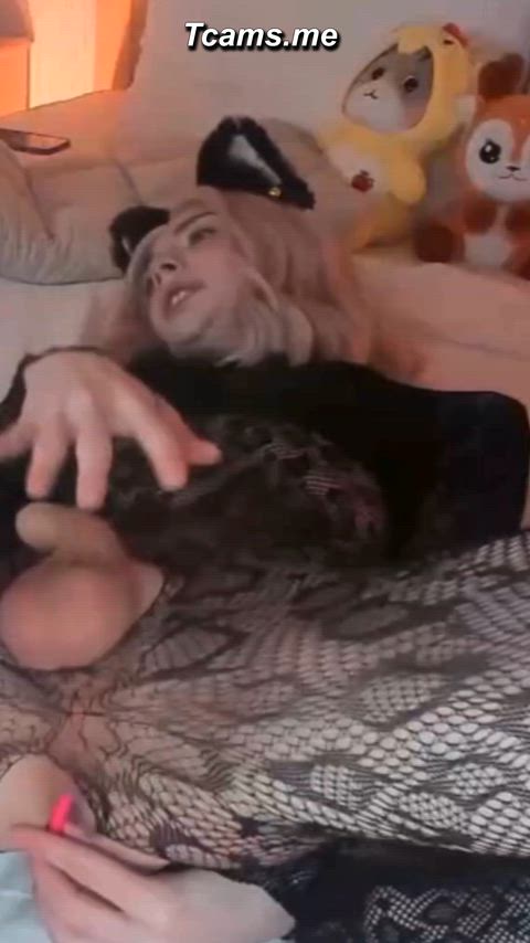 Balls throbbing, plug slamming deep