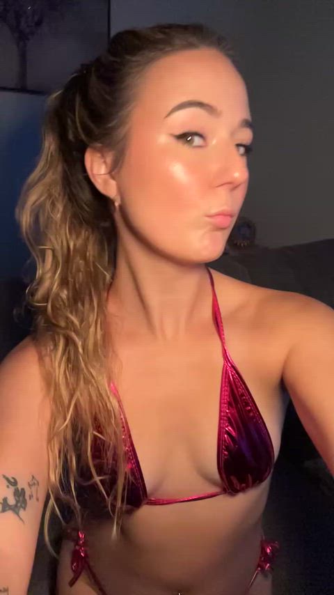 shiny bikini for my petite self