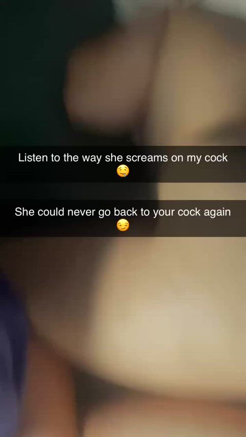 [OC] Redditor snuck over behind her man's back to get bent over and railed by a dominant rugged brown cock