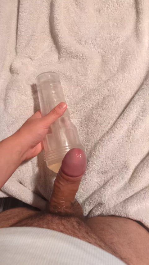 Moaning covered in cum (sound in link)
