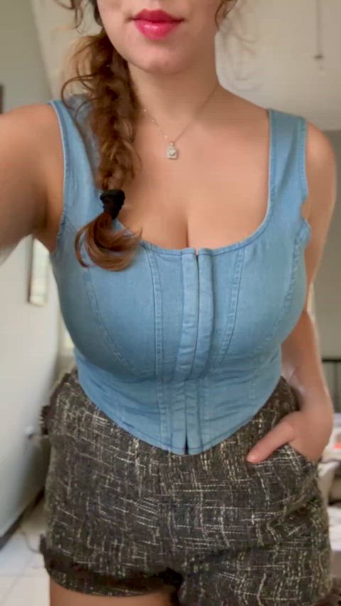 Big Tits Homemade Natural Natural Tits Tease Tits Undressing Porn GIF by lamsinka89