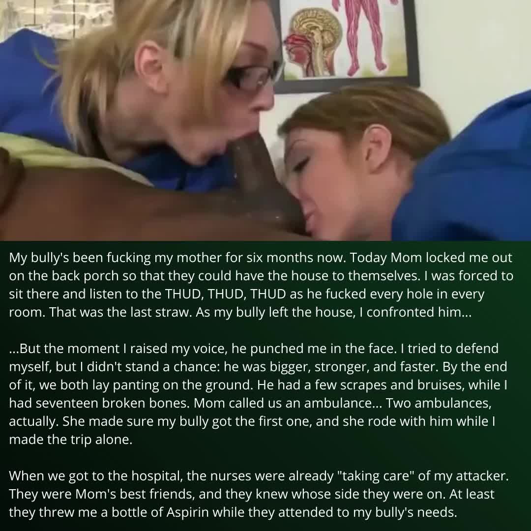 I wish Mom would let the nurses treat me like that