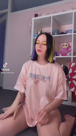 Amateur Big Tits Goth Teen TikTok Porn GIF by cyberlycrush
