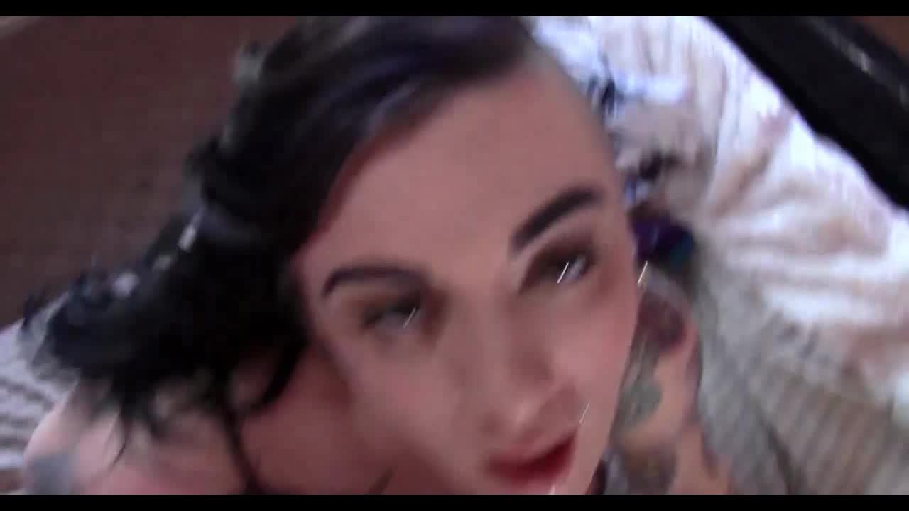 Busty emo girl POV blowjob