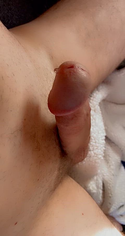 It’s Thirsty Thursday 💦💦💦 cum watch 👀 me slowly jerk my leaking cock 🥵 will you taste me? 😏