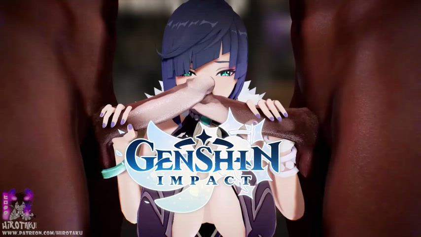 Yelan : Oral Thresome -  Genshin Imapct
