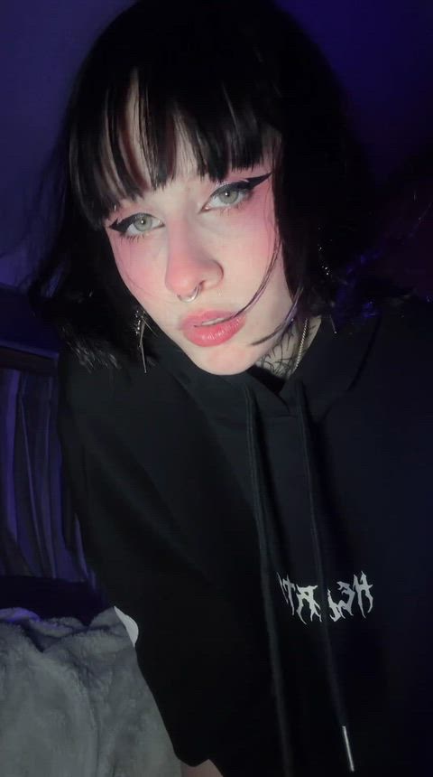 Under my tiny hoodie