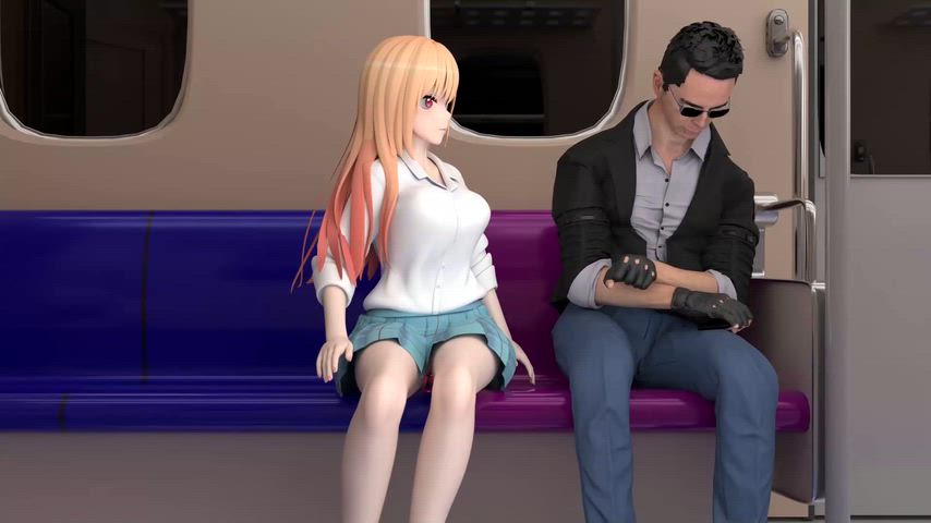 Marin got caught on the train (Cerodier) [Sono bisque doll wa koi wo suru]