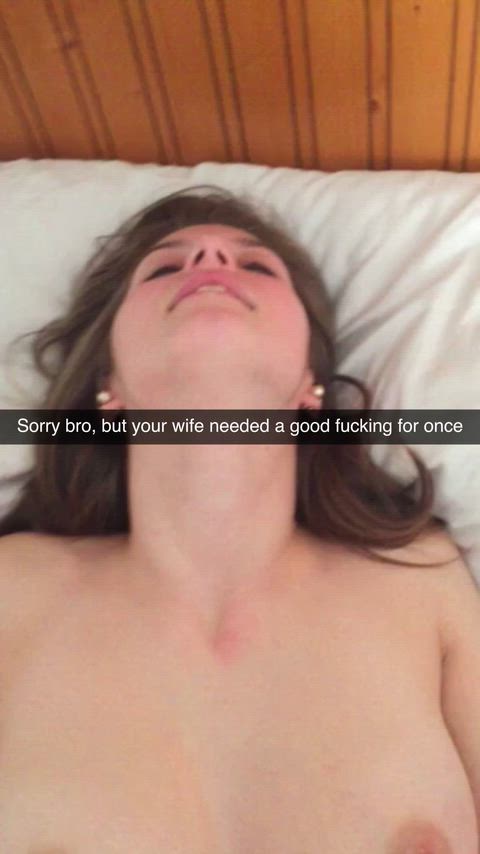 My wife's needs always come first.