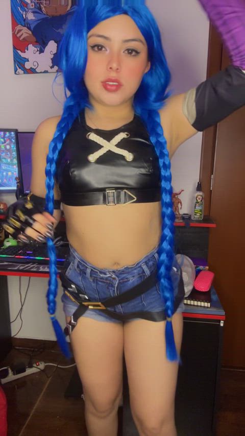Jinx from Arcane is lonely at home and feeling horny