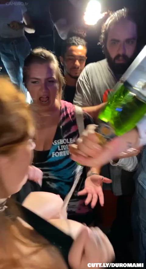 Amateur Club Exhibitionist Flashing Nightclub Public Topless Trashy Trashy Boners r/NSFWFunny Porn GIF by duromami