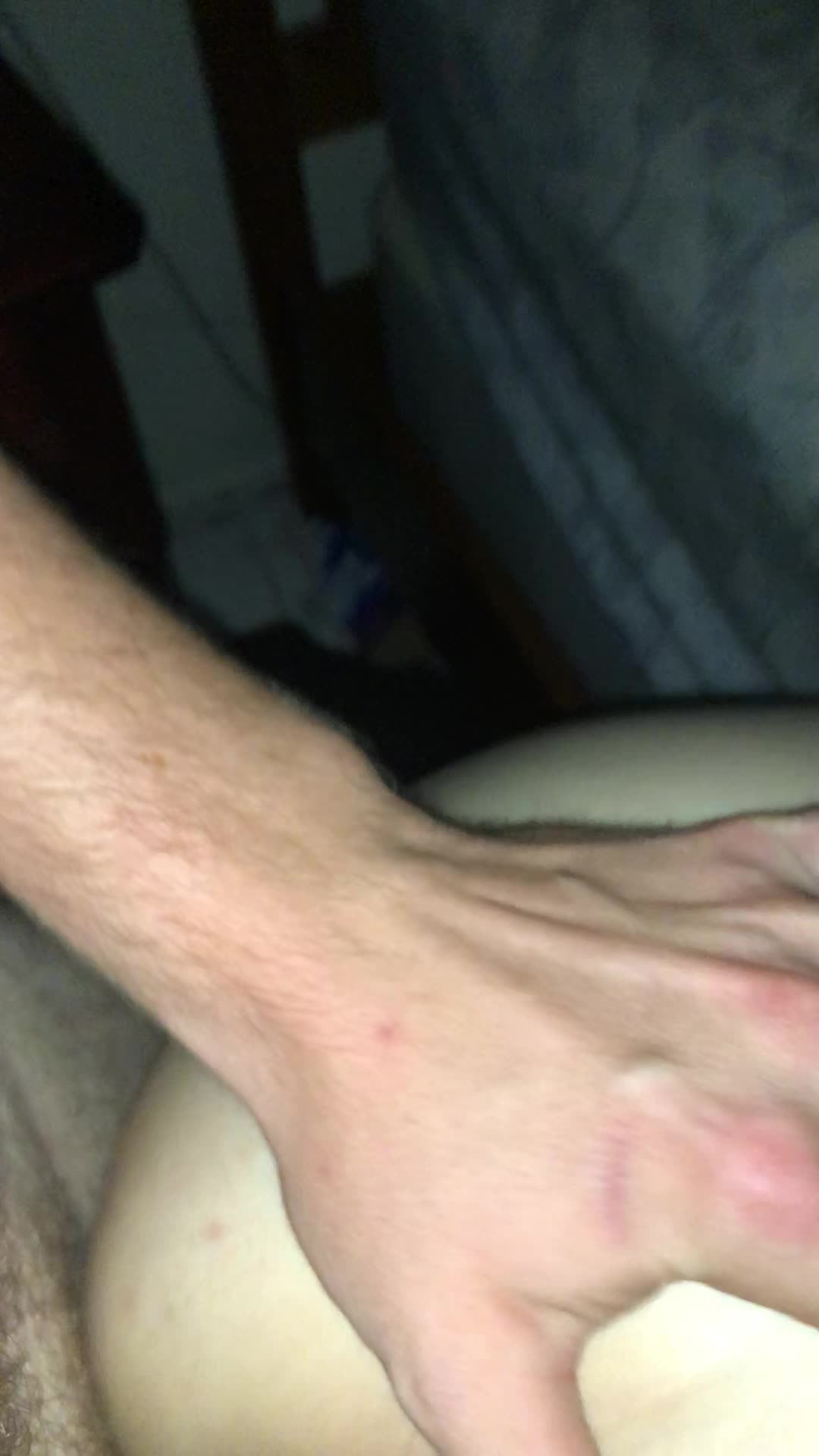 teasing her beautiful asshole while I dig deep into her pussy