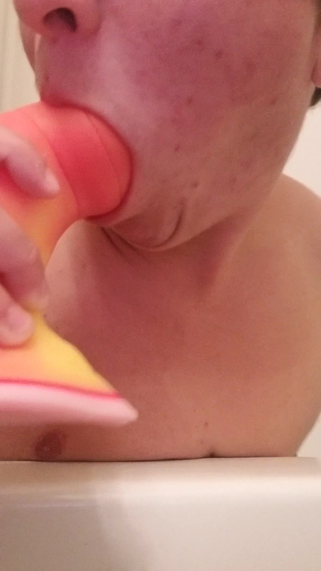 How to make it go deeper in the throat pussy....