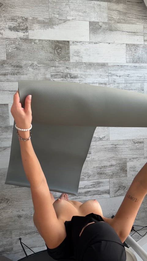 I love doing yoga naked