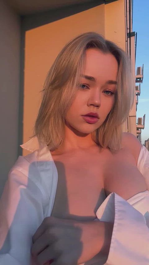 My tits are super exposed and I'm totally turned on