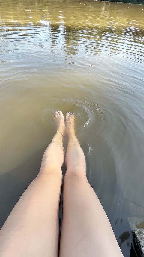 Enjoying the last days of summer in Europe as an exotic Asian wifey. Getting all the attention even at the riverside.