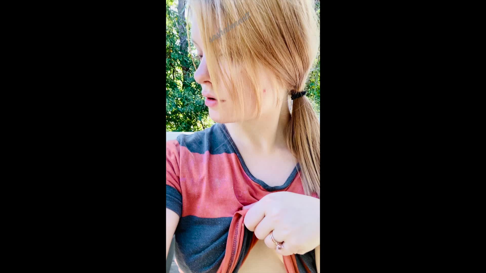 A break from some hard work outside