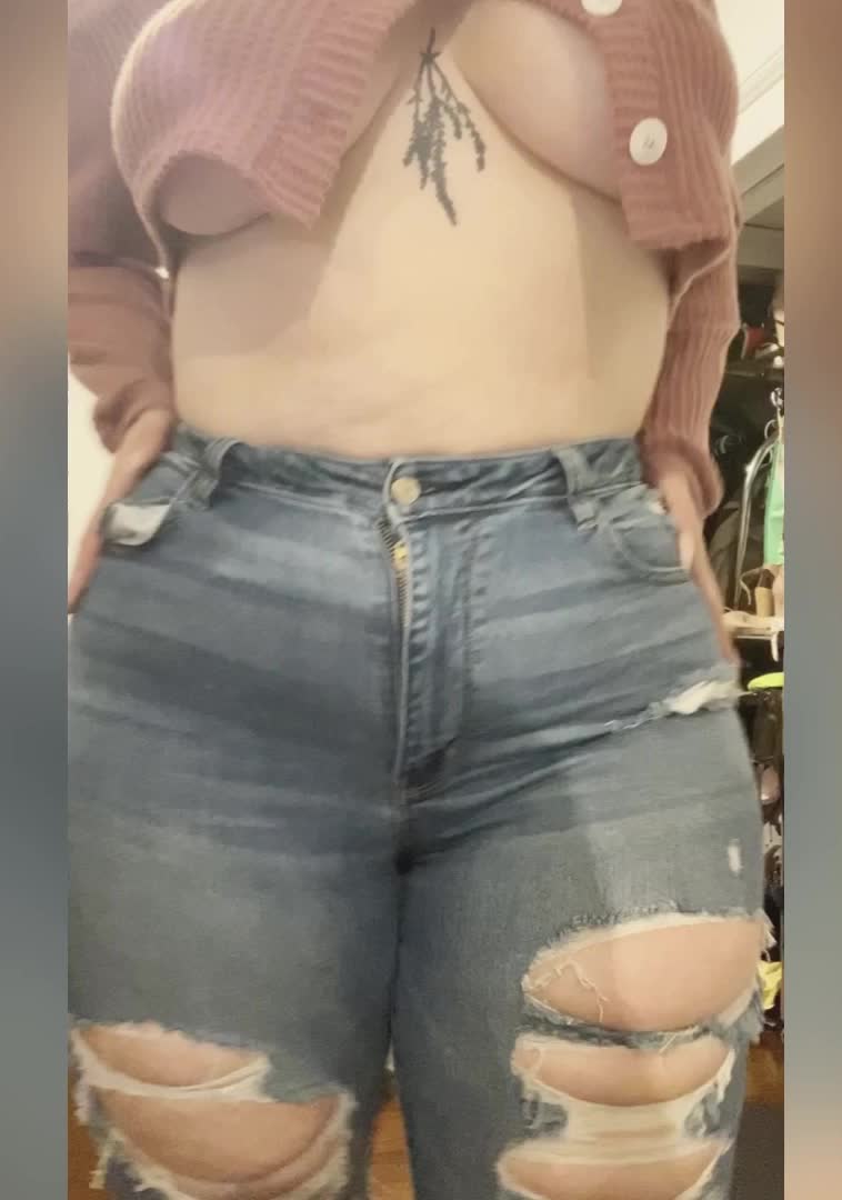 These jeans are practically painted on.