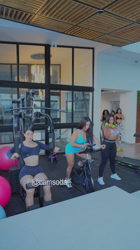 Camgirl Fit Fitness Girls Group Tits Porn GIF by camsoda