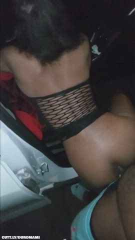 Amateur BBC Big Dick Car Sex Ebony Public Real Couple Sex Standing Doggy Porn GIF by duromami
