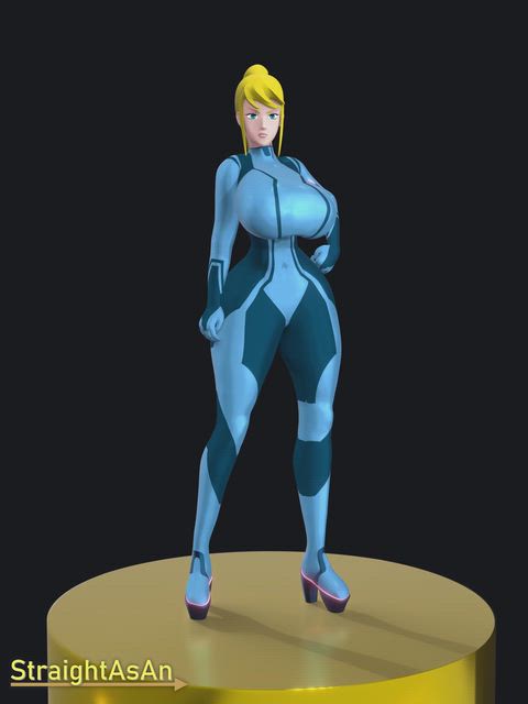 Stylized Samus model (StraightAsAn)