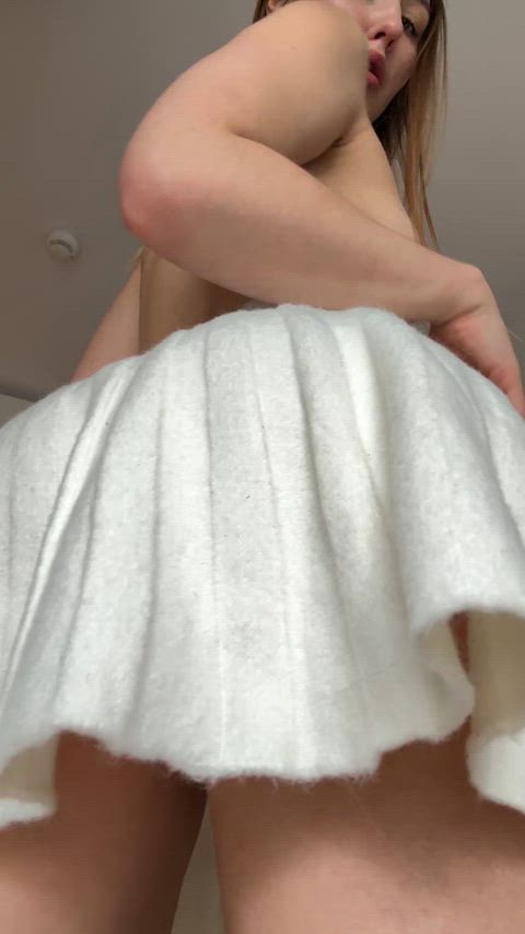 Lets do that with skirt on