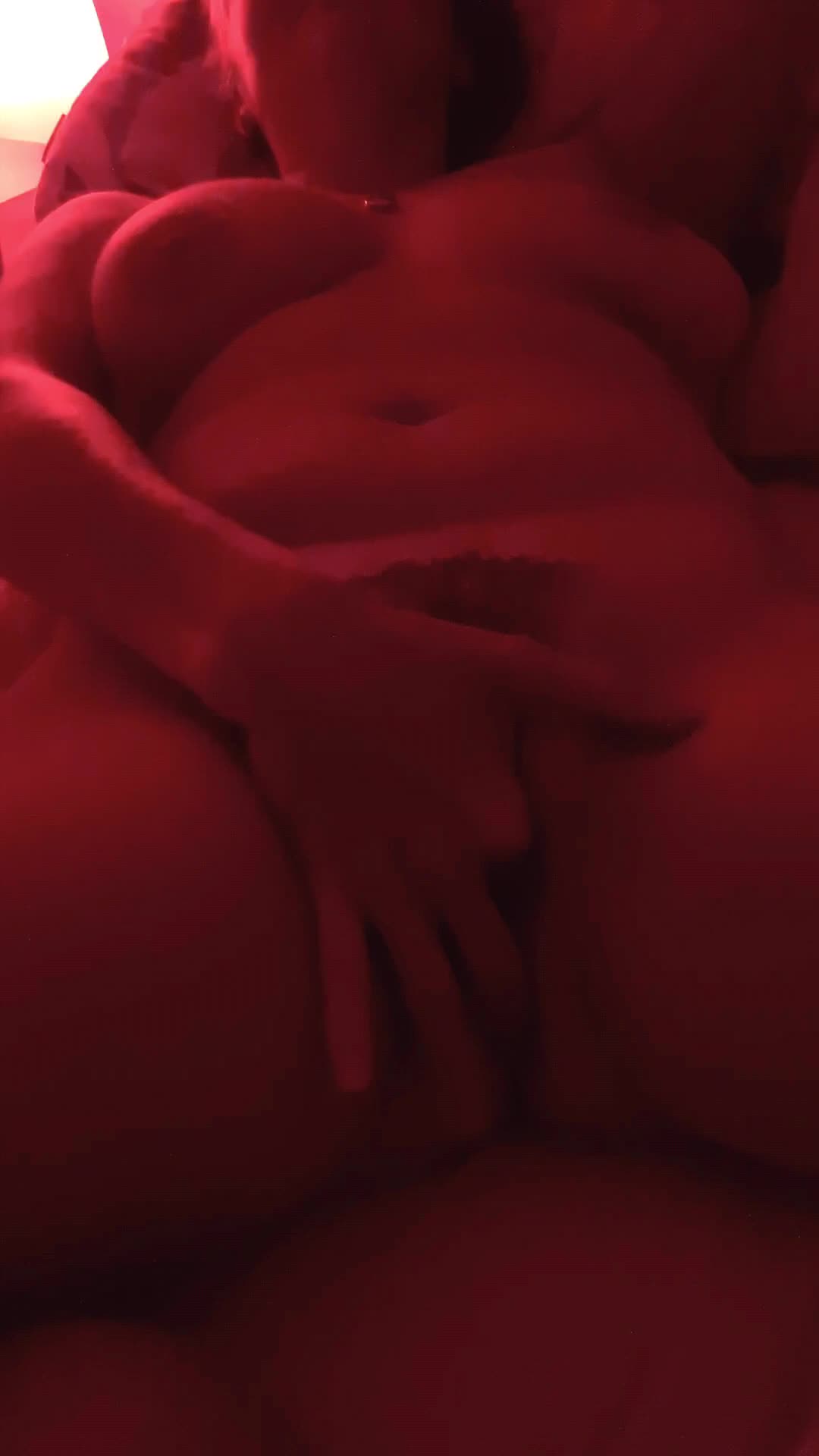 masturbating under a red light