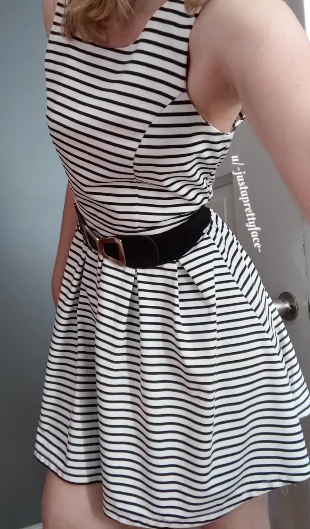 Work is over...time to slip out of my dress