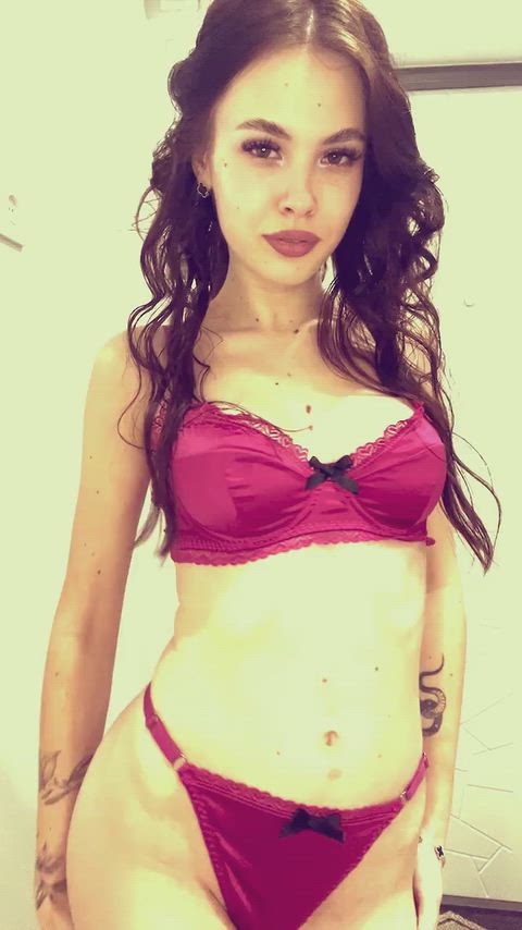 Ass Big Ass Boobs Lingerie Petite Small Tits Tease Porn GIF by badcherry
