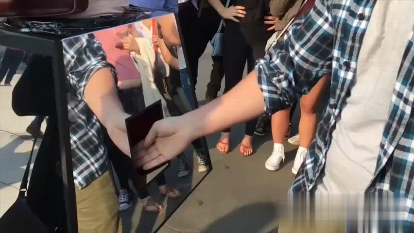 Amateur Exhibitionism Exhibitionist Exposed Eye Contact Fingering Outdoor Public Pussy r/ExposedToStrangers Porn GIF by populardick
