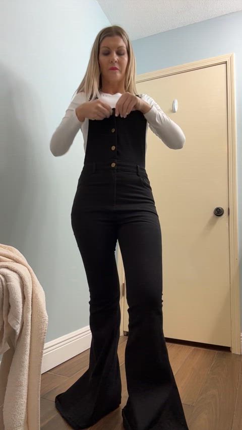 In order for me to touch myself these overalls had to come off