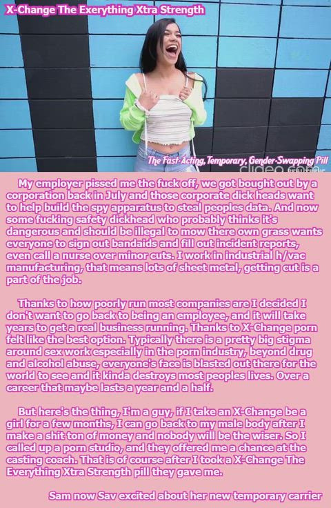 Sav loves her new temporary career