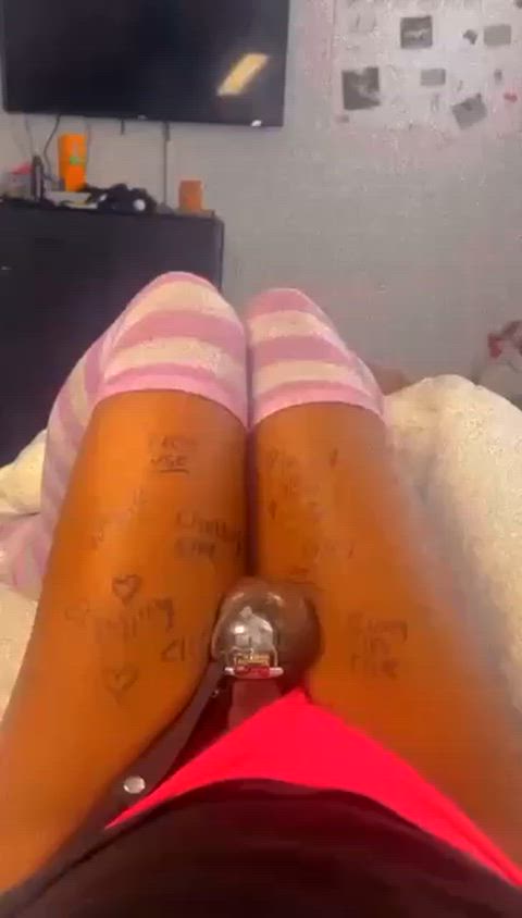 Once you cum caged, there’s no reason to ever unlock your clot again 🤍