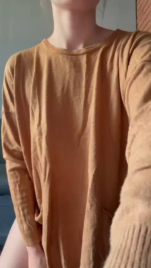 Being home alone means no panties lol