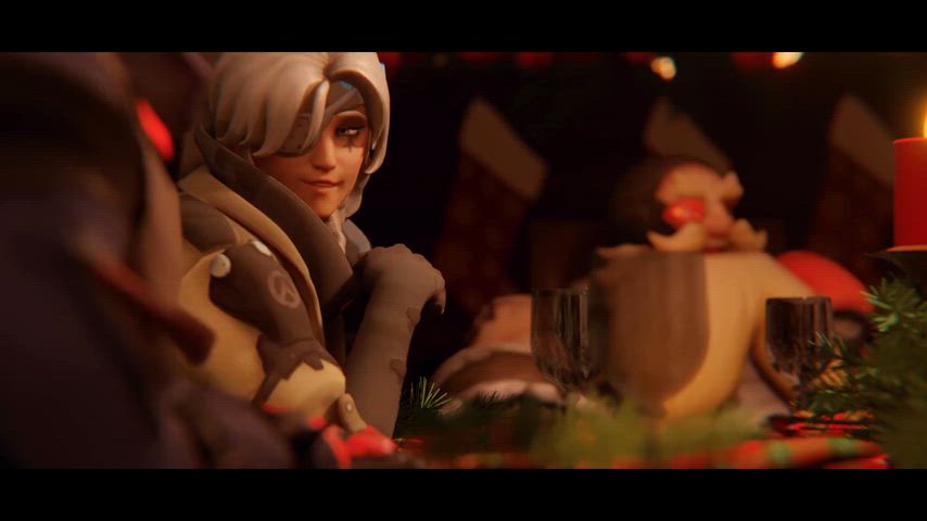 Ashe and Mercy enjoying Christmas (zmsfm) [Overwatch]