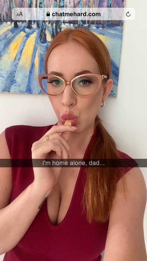 I told dad that I'd suck his soul out his dick if he came home now