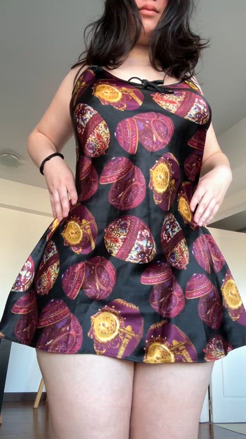 I love how it looks when I lift up my dress