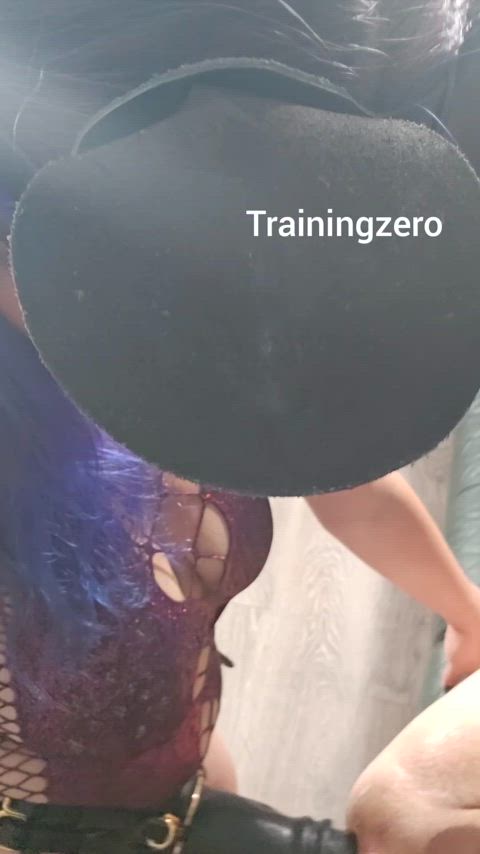 Legs back sissy. This is how we fuck now