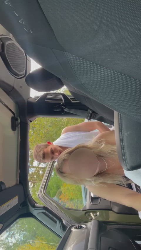 Us in a parking lot😈