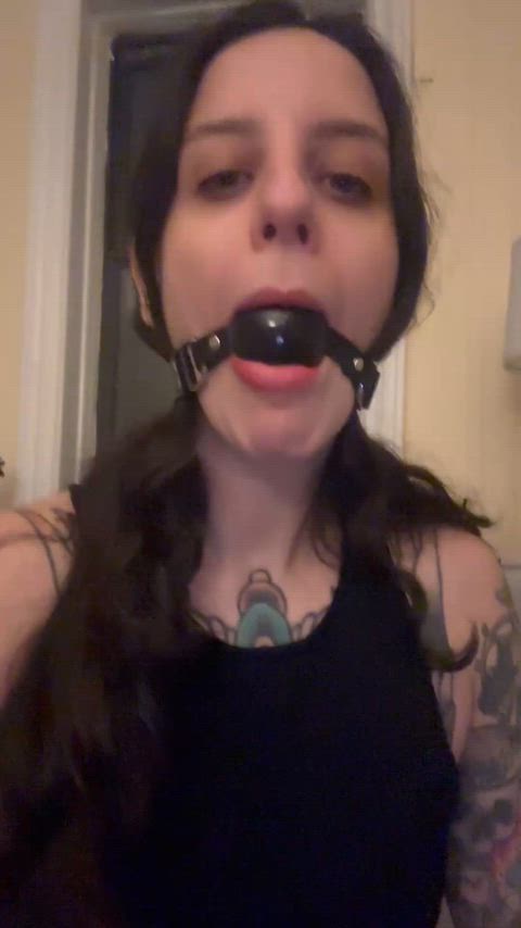 I get soooo spitty and drooly when gagged