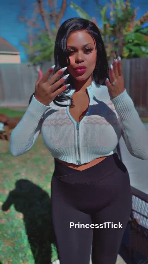 Amateur Big Tits Boobs Bouncing Tits Busty CamSoda Camgirl Ebony Natural Tits Tits Porn GIF by camsoda